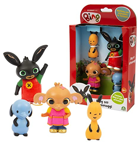 Bing Sula Amma Pando I Personaggi Principali Della Serie Tv Bing In Versione Articolata Da 5 A 10 Cm, Per Bambini A Partire Dai 3 Anni, Bng49000, Giochipreziosi
