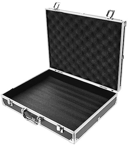 STOBOK Aluminum Alloy Lockable Flight Case Portable Toolbox for Tools and Medicine Storage Cosmetic Case Combination Padlock for Travel
