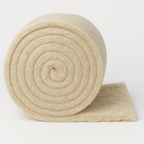 Truewool® 100% British Sheep Wool Loft Insulation Roll -Breathable, Moisture-Regulating & Non-Toxic (No Added Chemicals) – Helps Reduce Condensation & Mould Risk – for Homes & Vans, 600mmx75mmx8m