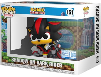 Funko Pop! Rides: Sonic the Hedgehog - Shadow on Dark Rider - Modern Sonic - Collectable Vinyl Figure - Gift Idea - Official Merchandise - Toys for Kids & Adults - Video Games Fans
