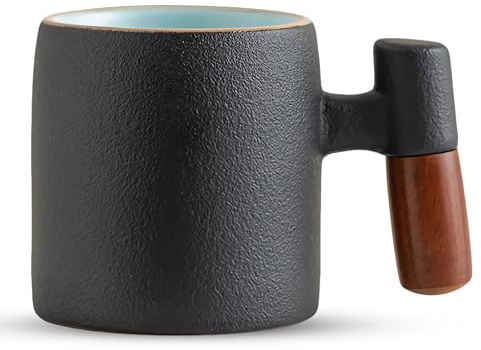 FloraVigo Espressobecher, 70 ml, Mini-Keramik-Kaffeebecher mit Henkel, perfekt für Espresso, Tee und Latte; ein tolles Geschenk für Frauen, Männer, beste Freunde oder Partner.