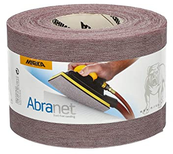 Mirka Abranet rotolo abrasivo netto 115 mm x 25 m a strappo/grana P180 / 1 rotolo/per levigare legno, stucco, vernice, plastica / 5454400118
