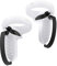 Ozkak Controlador Grips Cover Accesorios Compatible con Oculus Quest 2, protector de silicona suave y antideslizante con correa ajustable para los nudillos, para Meta Quest 2(Blanco)