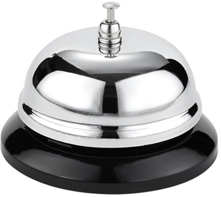 Glocke, Tischglocke, Tischklingel, Bell, Glöckchen, Rezeptionsklingel für Restaurants, Hotels, Bars