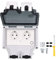 WiFi Smart Socket, IP66 Wasserdichte Outdoor-Steckdose mit Fernbedienung Timer-Funktion Wand-Smart für Outdoor-Balkon-Keller (SNW-2SR)