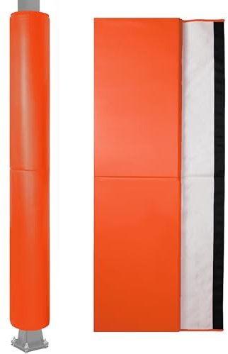 6 Feet Tall Round and Square Pole Pad, Wrap Around Pole & Post Padding, 2 Thick Heavy Duty Safety Pole Pads, Fits 2.5- 6.5 Diameter Basketball Pole, Basement Pole, Playground Pole, Garage Pole etc.