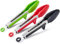 Lot de 3 Pince Cuisine Silicone, 23cm Pince Barbecue inox avec Embouts en Silicone, Pince Plancha pour Griller, Barbecue, Buffet(Noir, Rouge, Vert)