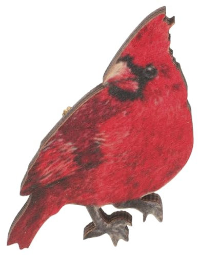 Healvian Broche Oiseau Bois Épingle Décorative Pour Costume Revers Col Sac à Dos