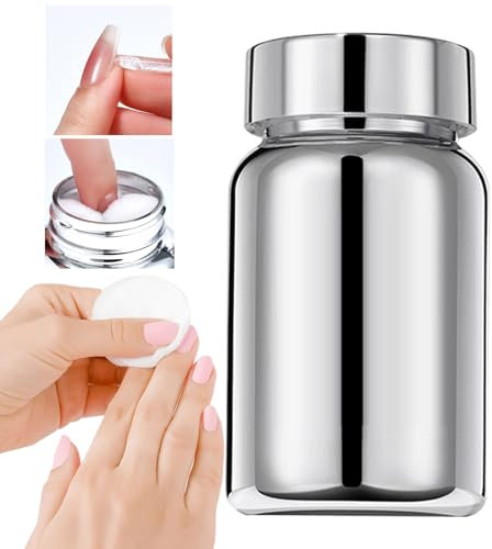 Dissolvant de Colle pour Ongles Pressés,100ml Solution Douce pour Décoller les Ongles Artificiels | Éponge Enveloppante, Décollement Rapide, Accessoire Manucure Maison & Salon