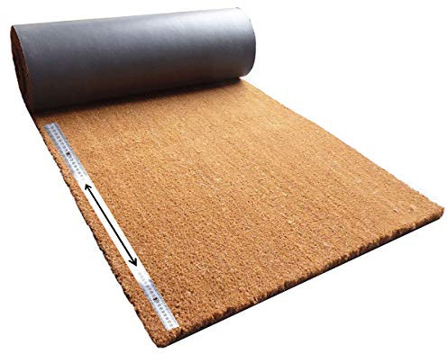 Matten-Center Kokosmatte Meterware | Kokos Fußmatte Zuschnitt auf Wunschlänge | Diverse Breiten und Stärken | ab 17,40 € | gewählt: 100 cm breit, 201-250 cm lang, 17 mm dick