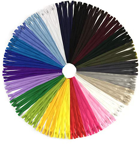 DOITEM 72 x 40 cm/16 inches Multi-Coloured Nylon Reel Pullers for Sewing and Crafting 24 Colours