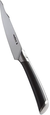 Zyliss Comfort Pro Utility Knife, 14cm/5.5in, Sharp Forged German Stainless Steel, Antibacterial Black Handle with Finger Rest, Professional Kitchen Knife/Vegetable Knife, Dishwasher Safe