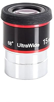 Skyoptikst Accessori del telescopio astronomico 1,2 oculare grandangolare di grado 15mm 68
