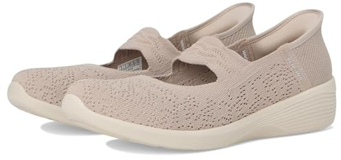 Skechers Arya-Oh, So Sweet - Zapatos planos Mary Jane sin cordones para mujer, gris topo, 39 EU