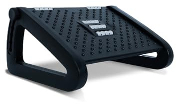 Foot Rest Under Desk, Ergonomic Under Desk Foot Rest with 6 Adjustable Heights | Non-Slip Silent Base & Massage Rollers | Office/Home Foot Stool for Posture Support (Floor-Friendly) - Ideal Gifts