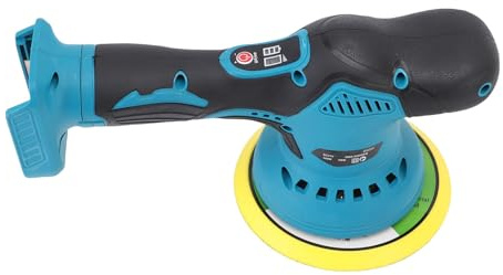 HELEVIA Cordless Buffer Polisher 6 Inch 8 Variable Speeds Maximum 5500RPM LCD Display Battery Powered Orbital Car Polisher