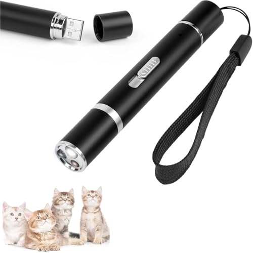 Artronic Jouet Chat Interactif - Jouets pour Chats et Chiens avec Lumière LED, Jouet Chat Interactif pour Chat et Chaton Rechargeable USB - Accessoire de Dressage, Exercice et Activité Physique