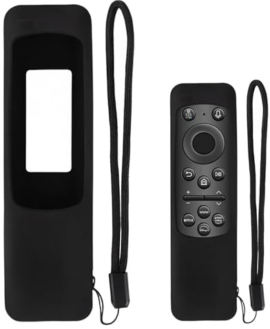 NiceBest Protector Mando para Samsung TV BN59-01432A/BN59-01432J, Negro Smart TV Funda Protectora de Silicona para Samsung Solar Cell Remote Control Compatibles con Mandos a Distancia de Televisor