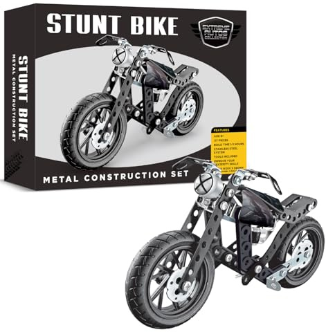 Coach House - Stunt Bike Metal Construction Set (117 Pieces)