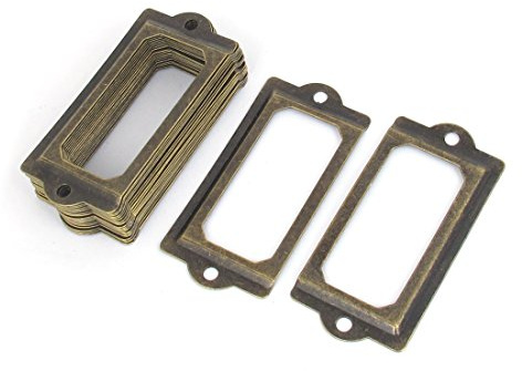 uxcell Drawer Filing Cabinet Office Label Name Card Frame Holder, 20 Pieces (a15110400ux0329)
