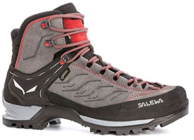 SALEWA Mountain Trainer Mid Gore-Tex - Scarpe da Trekking da Uomo, Charcoal Papavero, 48.5 EU