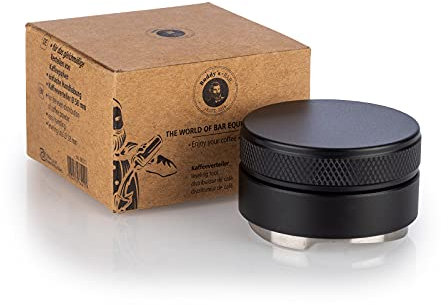 Buddy´s Bar - Barista Edition, distribuidor de café, diámetro de 53 mm, altura: 3,5 cm, herramienta de nivelación para posos de café expreso de acero inoxidable, aluminio, accesorio barista