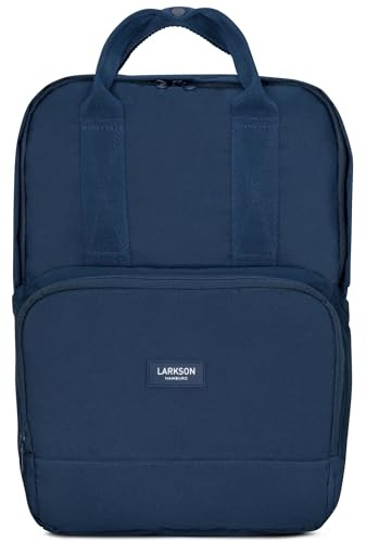 LARKSON Rucksack Damen & Herren Blau - No 6 - Daypack mit 16 Zoll Laptopfach - Rucksäcke für City Schule Business - Schulrucksack Mädchen Teenager - Wasserabweisend