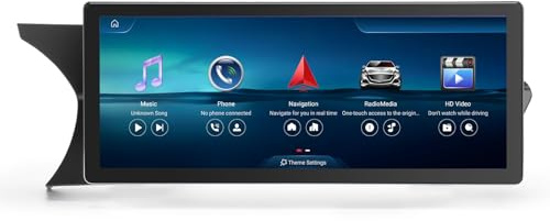 Erisin 10.25 8-Core 4GB+64GB Android 14 Radio de Coche Estéreo Navegación de Automóvil para Mercedes-Benz Classe C W204 S204 NTG 4.5 Bluetooth IPS Pantalla táctil CarPlay Android Auto OEM DSP WiFi