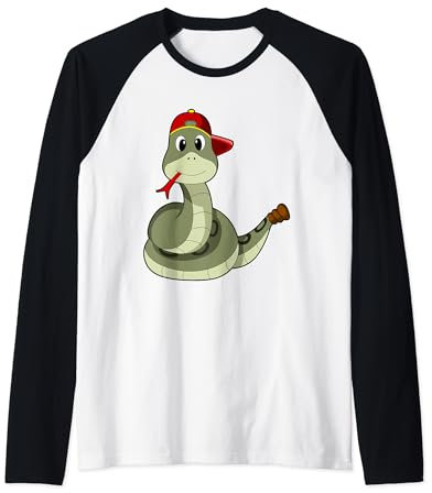 Schlange Schüler Cap Schule Raglan