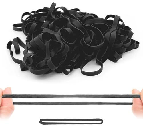 Gsrhzd Elastici Gomma, 30 Pezzi Elastici Ufficio Larghi e Spessi, 20 x 1CM Impieghi Pesanti Elastici in Gomma da Ufficio, Riutilizzabile Elasticità Elastici Ufficio Grandi, per Ufficio Casa Scuola