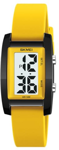 Findtime Reloj Digital para Mujer - Impermeable Deportivo con Números Grandes, Fácil de Leer con Retroiluminación LED