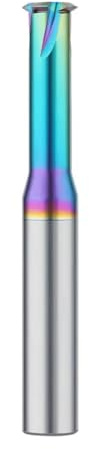 1pcs Full T Type Colorful Nano Coating Thread Milling Cutter Tungsten Steel Machining Center Wear Resistant For Aluminum(FT-M14xP2.0-ZK03S)