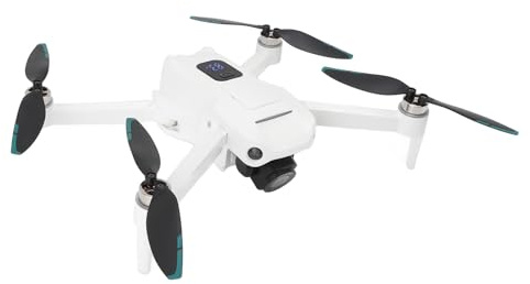 Dpofirs Doppia Fotocamera del Drone Pieghevole, WiFi 5G RC Quadcopter Intelligent Obstacle Evitance, Controllo delle App, Telecomando con Display LCD, Quadcopter FPV per (Batteria Singola)