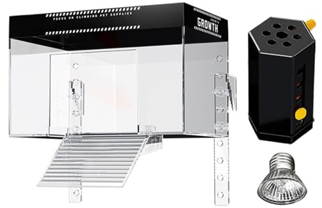 Plateforme De Bronzage Pour Tortue Surplombant L'Aquarium Habitat surélevé, | Avec couvercle Enclos Pour Tortues Aquatiques Zone De Bronzage Habitat Reptiles Décoration Aquariu