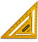 STANLEY Zweifarbiges Zeichendreieck, 300 mm