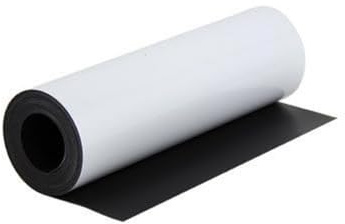 Foglio Magnetico Bianco Lucido Magflex® Per La Creazione Di Immagini Magnetiche, Opere D'Arte, Cartelli O Display - 300mm Di Larghezza - 1 M Di Lunghezza