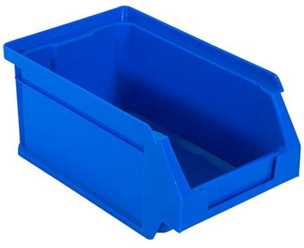 Simon Rack Lot de 5 boîtes à outils, empilables, plastique, 80 x 100 x 95 mm, bleu