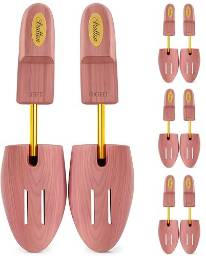 Stratton Cedar Shoe Tree - Shoe Trees for Men & Women, Sneakers, Widener & Shaper | GROWN IN USA (Medium (Fits Shoe Sizes 9-10), 4 PACK)