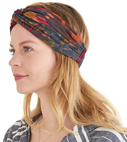 CHARM Tie Dye Haarband Damen - Sommer Stirnband Aus Damen Boho Style Schweissband und Haareifen Hippie G