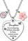 HULALA Daughter Necklace Gifts For Women Girls Birthday Christmas Love Heart Crystal Charms Granddaughter Jewellery You Are Amazing Brilliant Beautiful Brave And You Can Do Anything