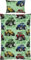 REDBEST Kinder-Bettwäsche Renforcé grün Größe 1x 100x135 cm + 1x 40x60 cm