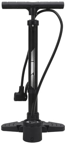 RiToEasysports Pompa del Piede per Bici, Pompa per Pump per Poppa in Lega di Alluminio Portatile Ad Alta Pressione da 160 Psi con Indicatore per Le Palline Sportive per Auto Bici da Strada