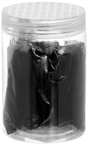 sourcing map Pigmento de óxido de hierro para hormigón, malla 500, 100 g, pigmento de lechada de óxido de hierro para pintura de azulejos pastel, cemento, cemento, negro carbón