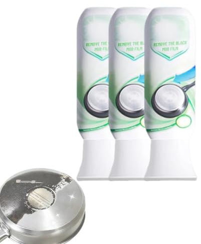 Latte detergente concentrato multifunzionale e potente, la pellicola di fango rimuove i residui di bruciato e scioglie il grasso carbonizzato ostinato in 5 minuti, senza bisogno di strofinare. (3Pcs)