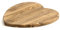 Bérard Olivenholz Schneidbrett in Herzform | robust und langlebig | Schneidebrett Holz mit einzigartiger Maserung | Servierbrett Holz | Küchen Schneidebrett | 28 x 17 x 1,6 cm