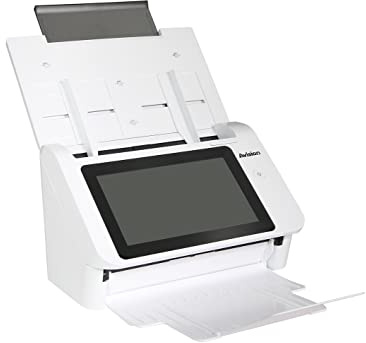Avision AN335W Stand-Alone A4 Dokumenten Scanner mit Bildprozessor VM3 |20,56cm (8) Touch Display | 40ppm/80ipm | 50 Seiten ADF | USB 3.2 | WLAN | Ethernet | Scan to USB | ISIS Treiber, Twain Treiber