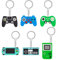 elthmpr Spiel Controller Schlüsselanhänger 6 Stück Gamepad Schlüsselanhänger Verschiedene Modelle Silikon Schlüsselanhänger Benutzt für Tasche Auto Schlüsselanhänger Geschenk zum Kindertag