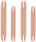 VILLCASE 4 Stück Webschiffchen, Strickmaschinen aus Holz Weberei Starre Webstühle Strick-Shuttle-Tool Werkzeuge Holzwebschiffchen für Webstühle DIY Strickwerkzeug Häkelnadel das Kreuz