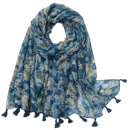 KAVINGKALY Foulard Coton Femme couleur unie Grand Châle Pure Fes Femmes S’enroule pour La Soirée
