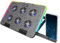 ENHANCE Gaming Voltaic 2 Laptop Cooling Stand - Laptop Cooling Pad with 6 Blue LED Fans, 7 Height Settings, RGB Lighting - Metal Top Laptop Cooler Pad with Phone Stand, 2 USB Ports for 17 inch Laptops